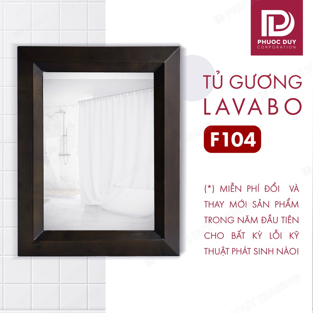 Tủ gương Lavabo F104 - Tủ gương phòng tắm treo tường đa năng