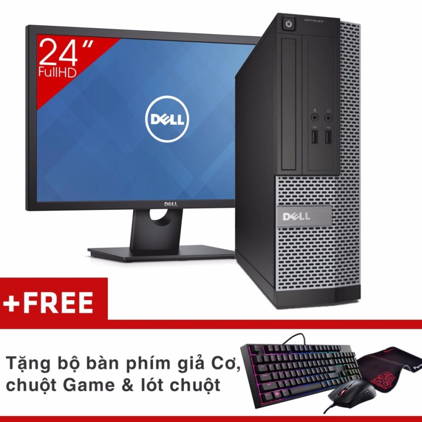 Máy tính Văn Phòng DELL OPTIPLEX 390 SFF + Màn hình Dell 24inch Full-HD (Core i7 2600, Ram 16GB, HDD 3TB) + Quà Tặng | BigBuy360 - bigbuy360.vn
