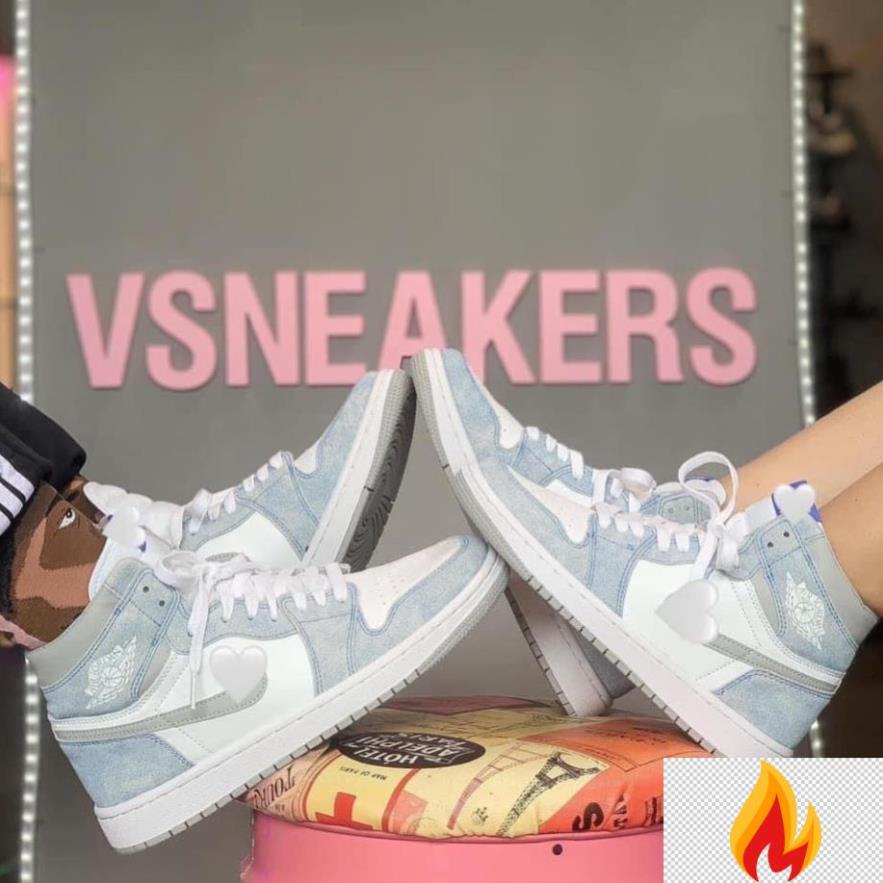 Giày thể thao nam nữ cổ cao Jordan 1 Retro OG Hyper Royal (High) Độc lạ, nổi bật và rất sang trọng Xịn -O*dc