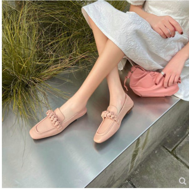 Giày lười mũi vuông đế thấp thời trang sang trọng quý phái phong cách châu âu trẻ trung. hàng quảng châu GCC1057 | BigBuy360 - bigbuy360.vn