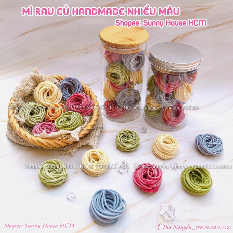Nui, Mì rau củ handmade cho bé ăn dặm (7m+)