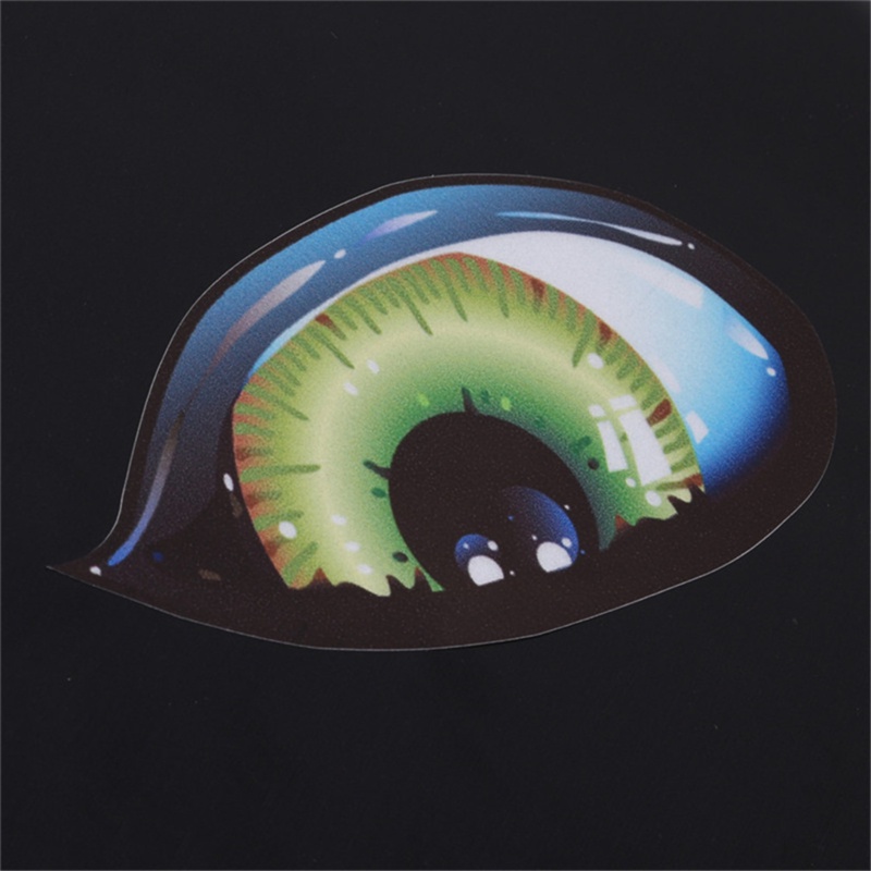 Bộ 2 miếng dán nhựa vinyl hình đôi mắt 3D trang trí xe hơi