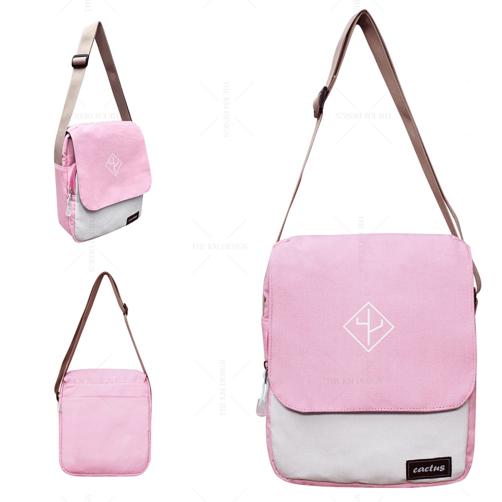 THEKMDESIGN-TÚI ĐEO CHÉO CANVAS- TÚI VẢI ĐEO VAI-SL04