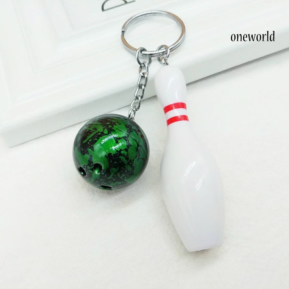 Móc Khóa Hình Quả Bóng Bowling Thời Trang Giá Đỡ