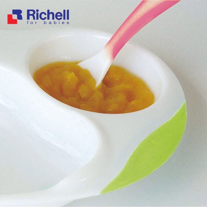 Khay Ăn Dặm Cho Bé Ba Ngăn Richell