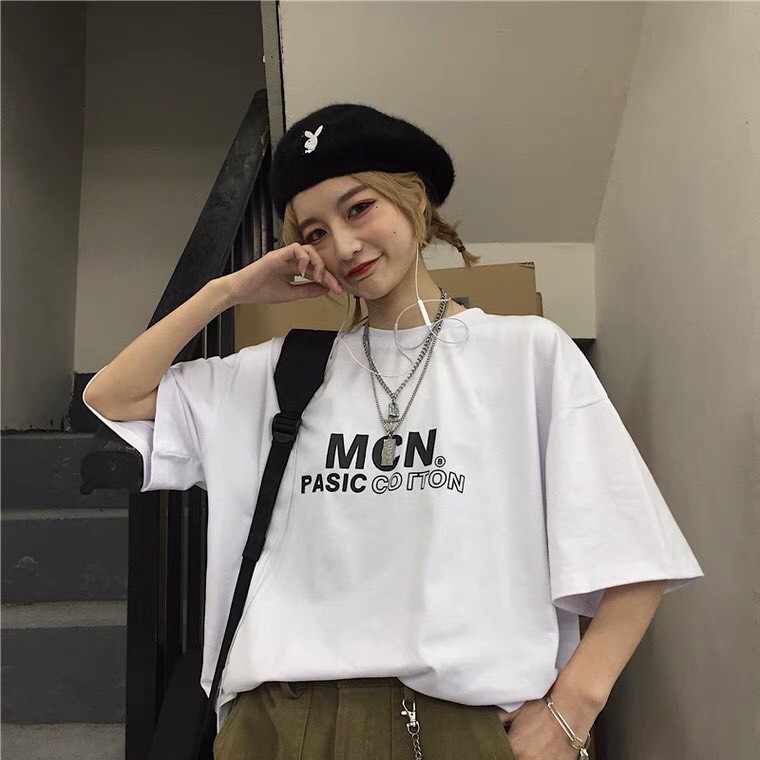 Áo thun tay lỡ CoolZ phông Unisex nam nữ Cotton oversize form rộng chữ MCN CZ038 | BigBuy360 - bigbuy360.vn