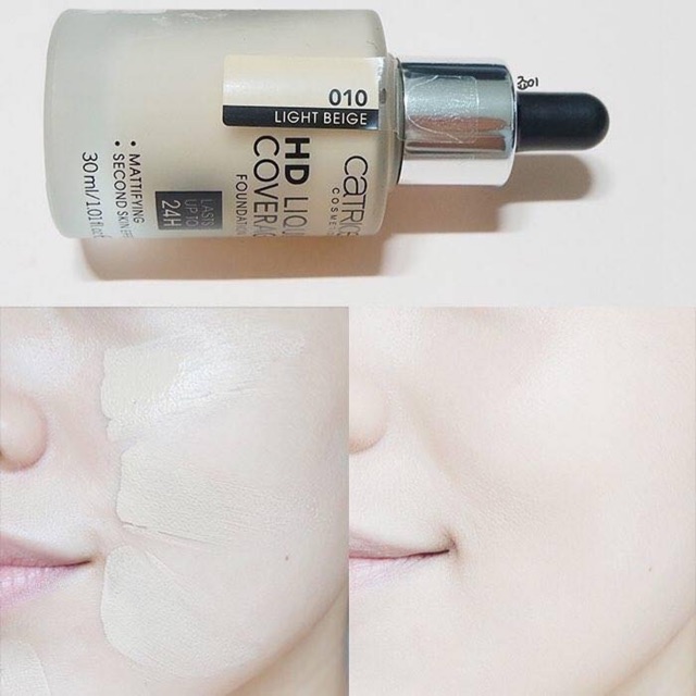 Ken nền HD catrice 24h liquid coverage foundation