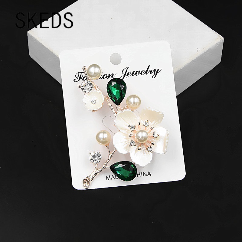 Ghim Cài Áo Hình Hoa Đính Ngọc Trai Nhân Tạo Thời Trang 2022