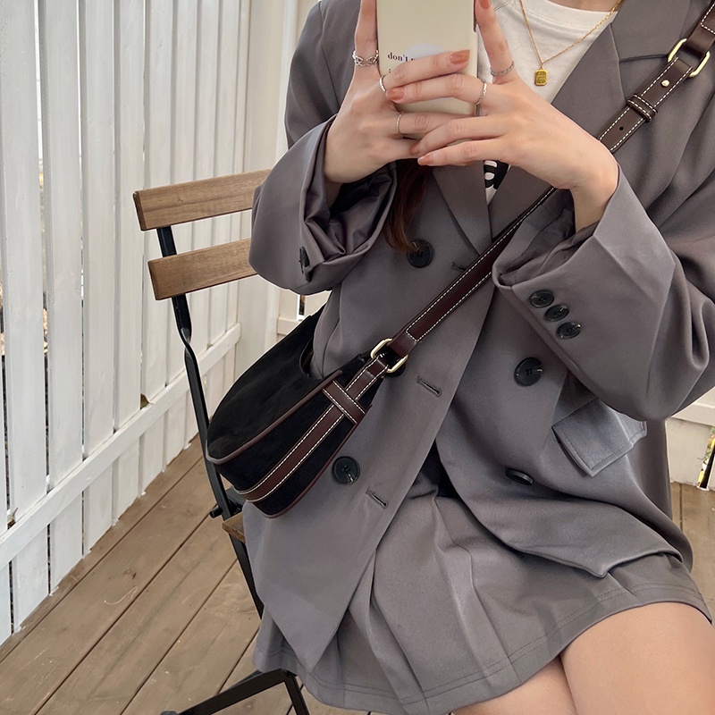 Túi đeo chéo IELGY phong cách retro thời trang cho nữ