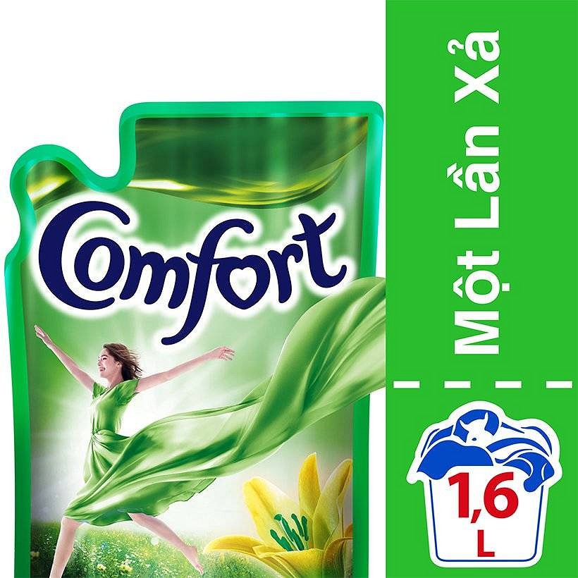 Nước xả vải comfort bella tím+rose hồng túi 1.6l