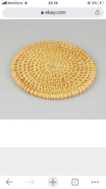 [Giá xưởng] Lót ly lót cốc bằng mây guột xịn chụp hình trang trí nhà cửa | BigBuy360 - bigbuy360.vn