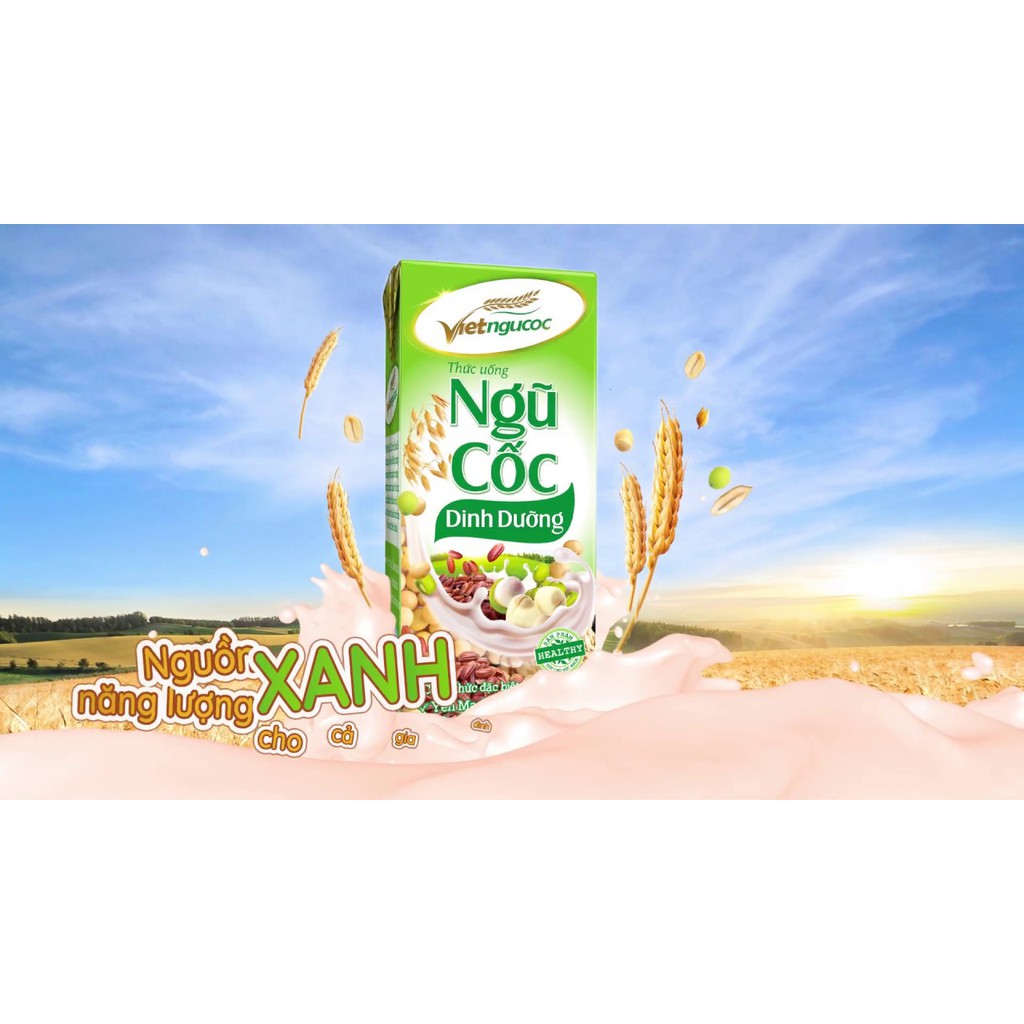 Ngũ cốc dinh dưỡng uống liền 180ml/hộp_ Việt ngũ cốc