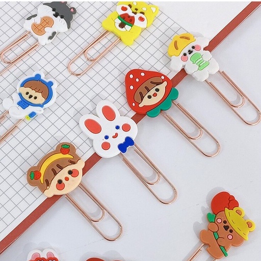Ghim Tài Liệu Đáng Yêu Mạ Đồng - Kẹp Giấy Hình Động Vật Hoạt Hình Phong cách Hàn Quốc DUASHOP.
