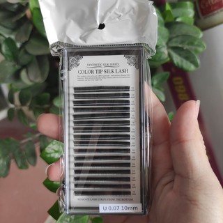 Mi khay Hiệu Color tip silk Lash U 0.07-0.10-0.12 ( Đồ nối mi đẹp)
