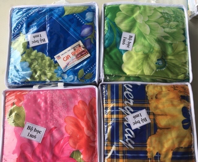 Bộ gra+2 vỏ gối nằm+1 vỏ gối ôm thun mát