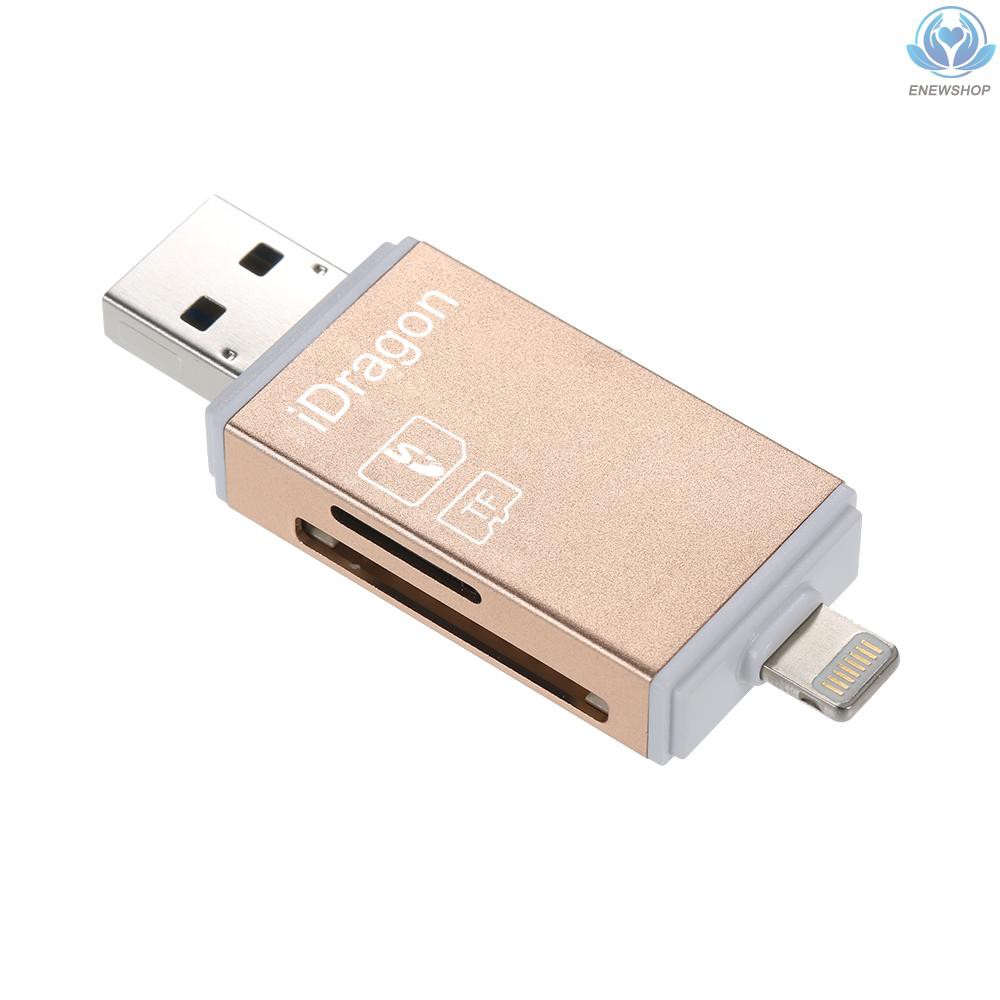 【enew】TF Card Reader SD/TF Card Reader Adapter for /Android/PC