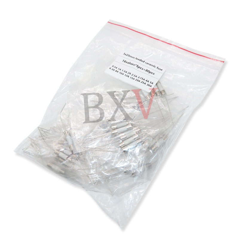 Set 80 Cầu Chì Gốm 16 Giá Trị 250V 5 * 20mm 0.5A-30A 5mm X20mm 0.5A 1A 2A 3.15A 4A 5A 8A 10A 15A 20A 25A 30A