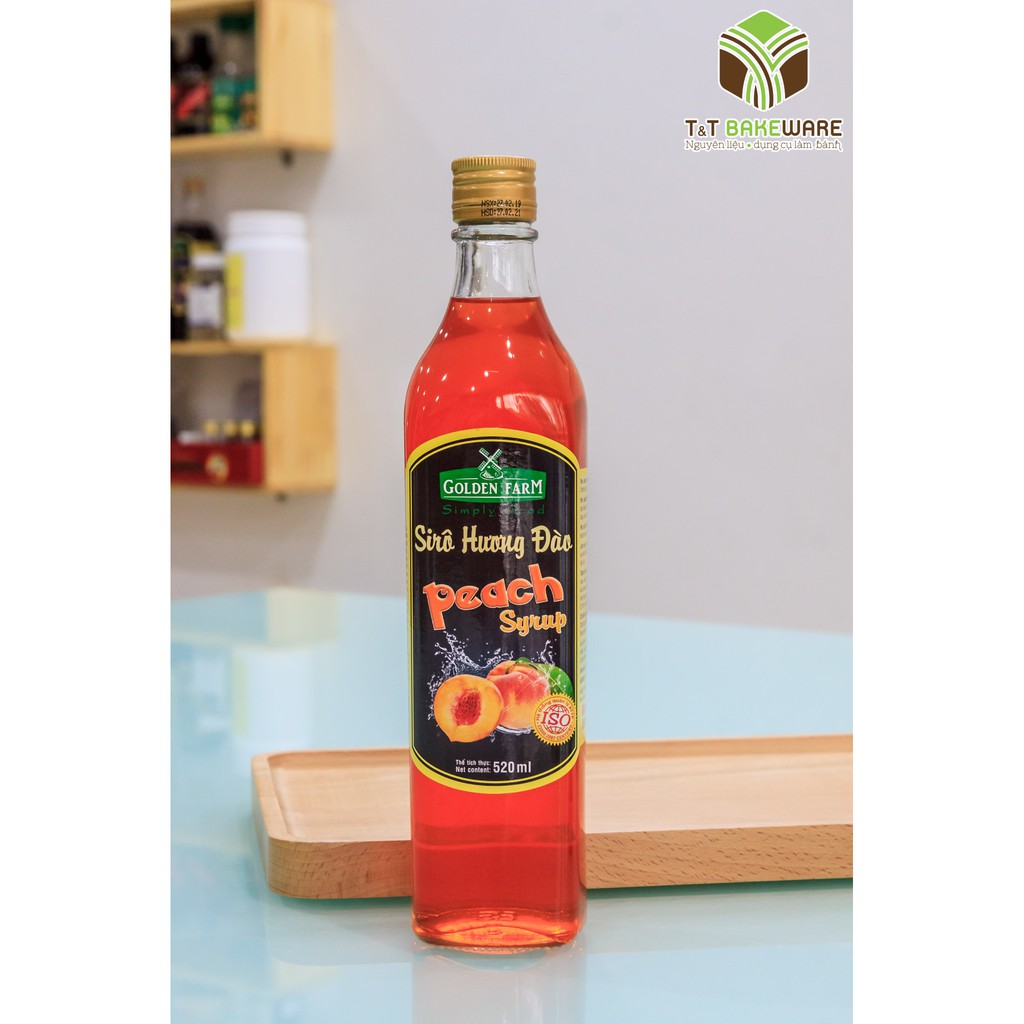 Siro Hương Đào Golden Farm 520ml (HLSIRO04)
