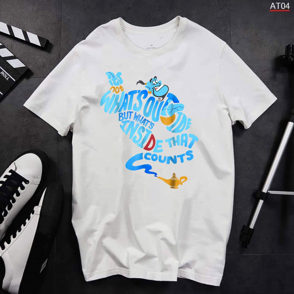 ÁO THUN NỮ UNISEX ALADDIN VÀ CÂY ĐÈN THẦN IN HÌNH COOL NGẦU GIÁ RẺ CỰC SHOCK CÓ SIZE TRẺ EM - 17