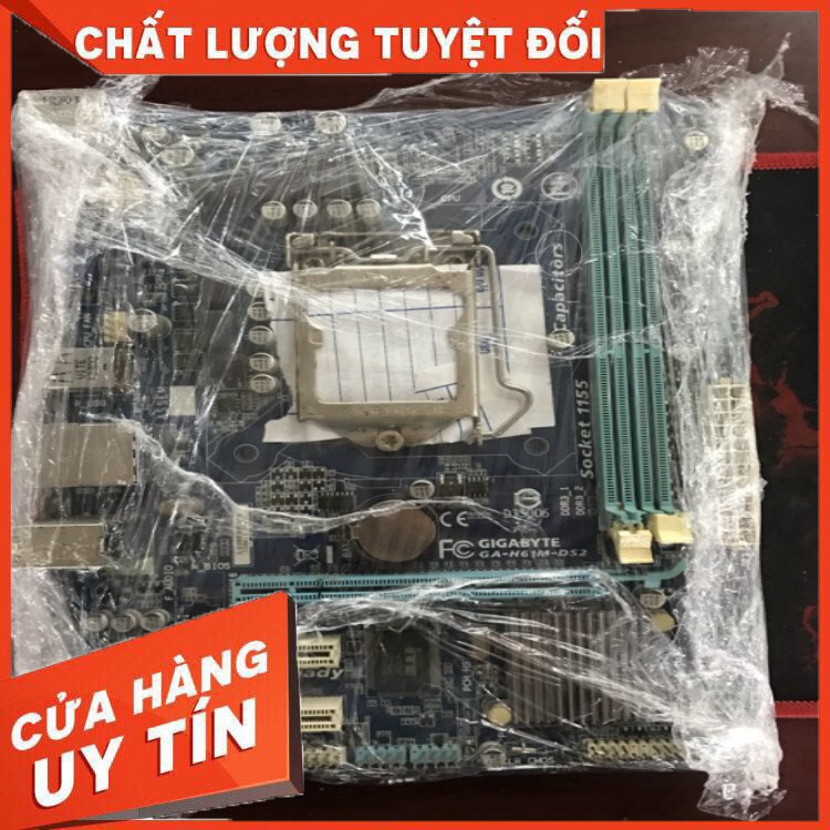 [ Free ship] Mainboard H61 GiGaByte Tem chính hãng