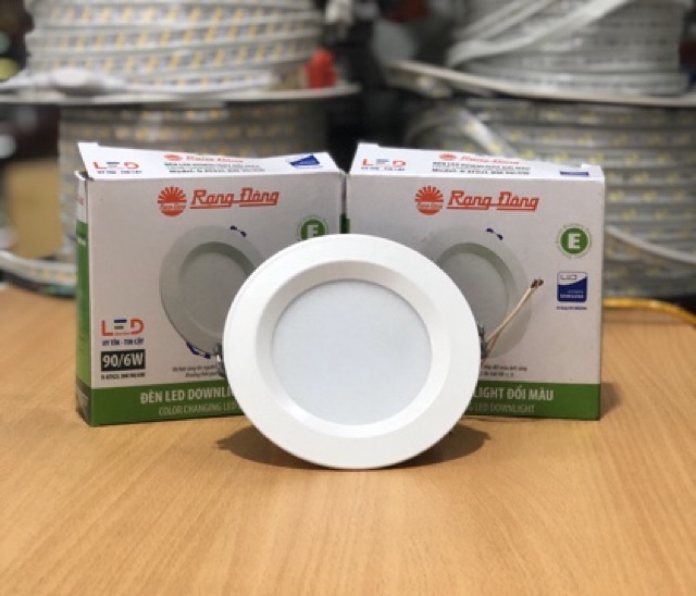 Đèn led  downlight Rạng Đông đổi màu 6w