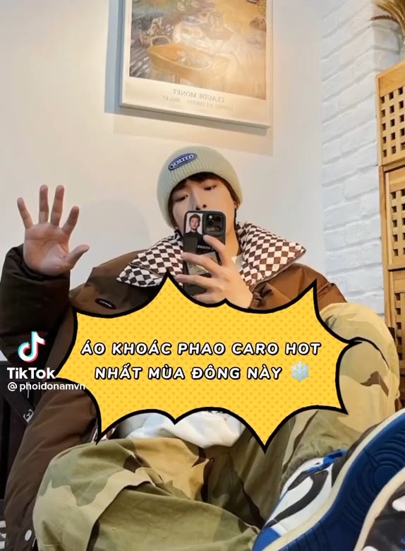 (LOẠI 1,GIAO NGAY)Áo Khoác Phao Béo,Áo khoác nam nữ caro dáng cute siêu xinh | BigBuy360 - bigbuy360.vn