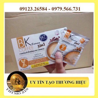 Cà phê hòa tan, ,bk,bk seven coffee - thái lan -hộp 10 gói x 15gr