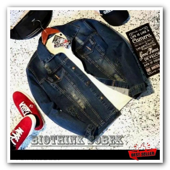 Áo Khoác Jean Denim Màu Nâu/Đen Nguyên Bản Cho Nam Và Nữ
