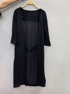 Áo khoác len form dài cardigan