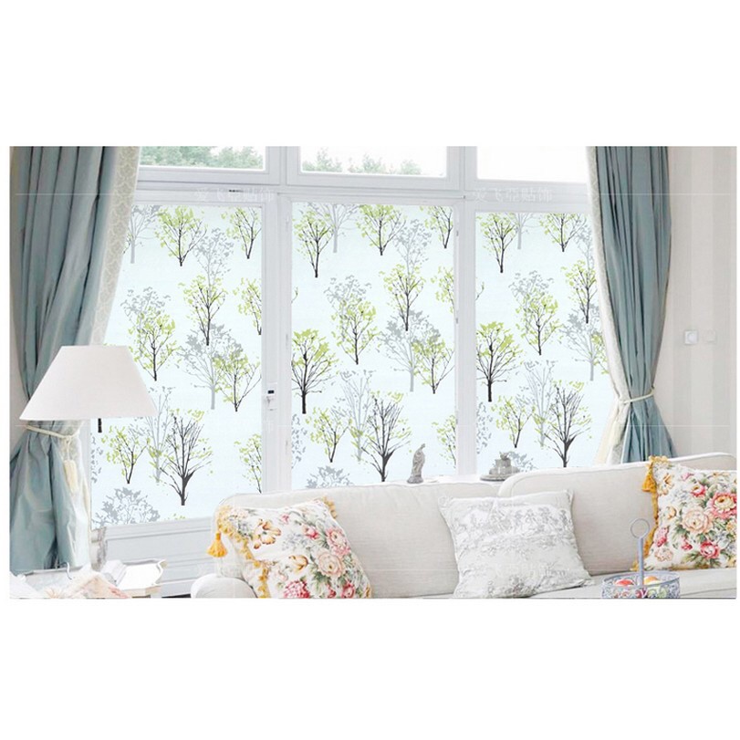 DECAL 1M PVC giấy dán kính mờ ( KHỔ 45CM ) – CÂY XANH KK047 | BigBuy360 - bigbuy360.vn