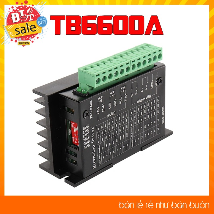 [RẺ NHẤT VIỆT NAM]Driver điều khiển động cơ bước TB6600 4.0A 42VCD