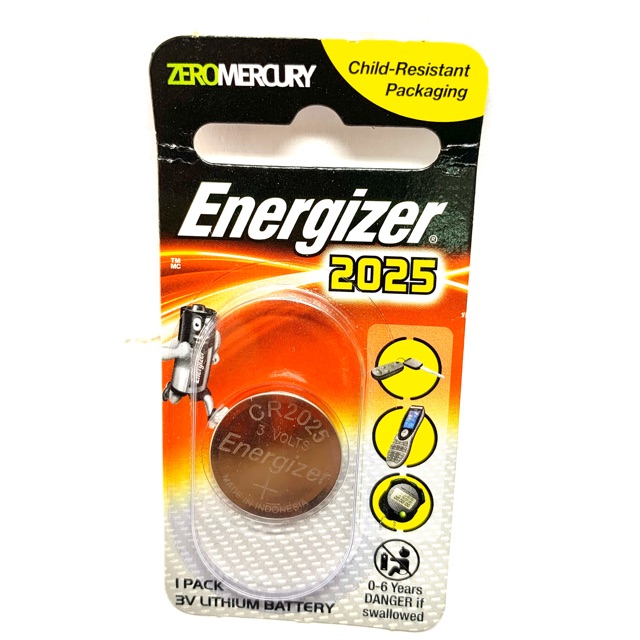 Pin CR2025 3V Energizer lithium.