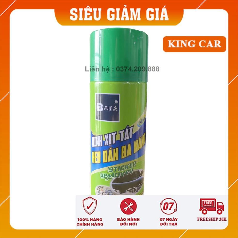 Bình xịt vệ sinh ô tô tẩy vết băng dính, nhựa đường - Dung dịch tẩy keo - Shop KingCar