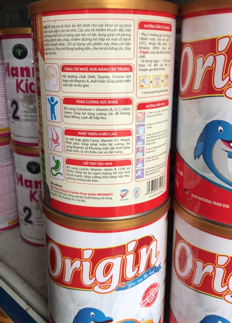 Sữa origin 900g date mới