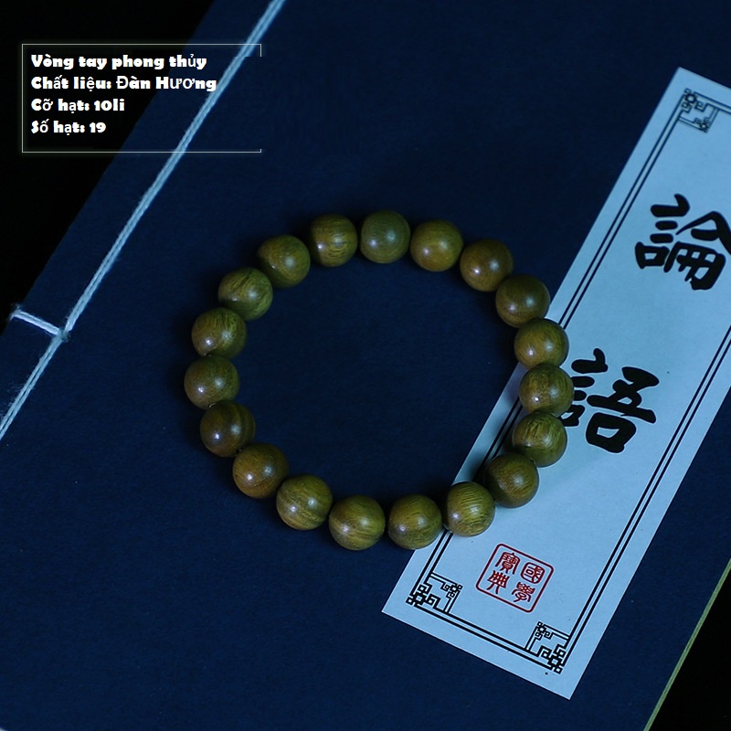 Vòng Tay, Chuỗi Hạt Phong Thủy, Gỗ Đàn Hương Xanh, thơm ngọt mãi mãi