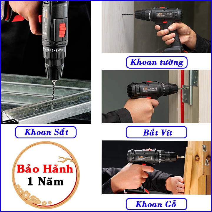 Khoan pin 26V Nhật Bản. 2 Pin Siêu Khỏe