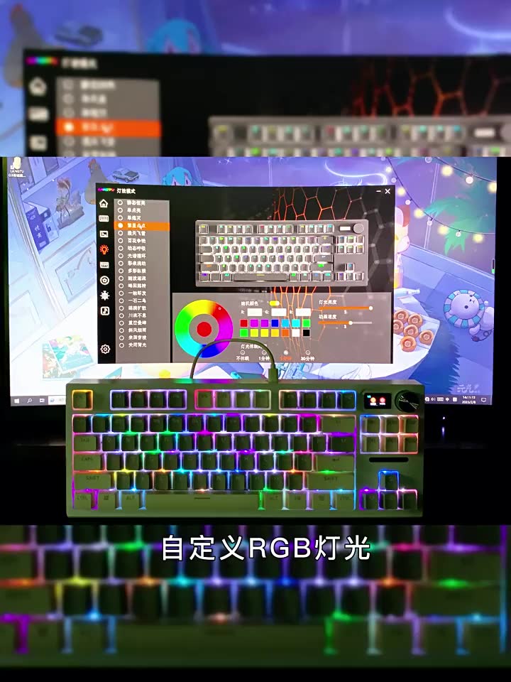 Bàn phím cơ LangTu LT84 3 chế dộ kết nối, hostswap, màn hình led, led RBG, nút xoay tùy chỉnh, bảo hành 12 tháng | BigBuy360 - bigbuy360.vn