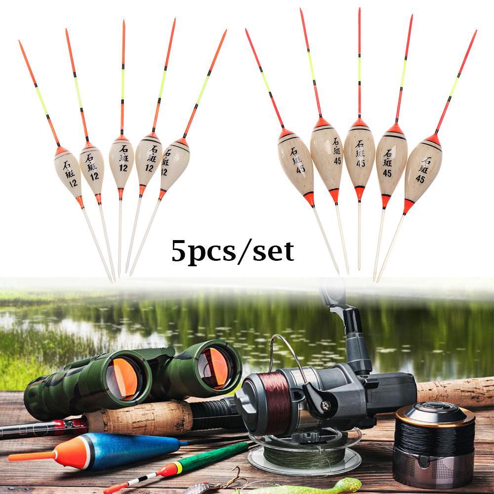 Set 5 Phao Câu Cá Bằng Gỗ Balsa Siêu Bền Tiện Dụng