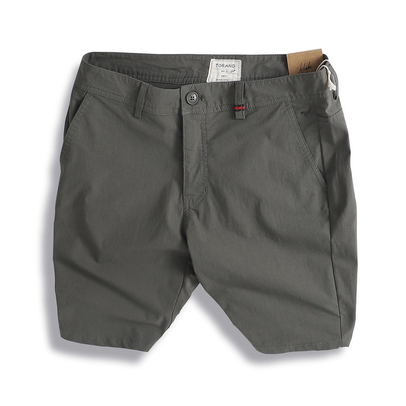 Quần short kaki nam TORANO dáng basic vải dệt hiệu ứng chất liệu cao cấp, bền màu ESBK004