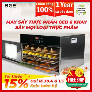 Máy Sấy Thực Phẩm GEB 6 Khay. Sấy Mọi Loại Thực Phẩm, Giá Rẻ, Sấy Nhanh Và Tiết Kiệm Điện. Thương Hệu SGE Thailand!! fl