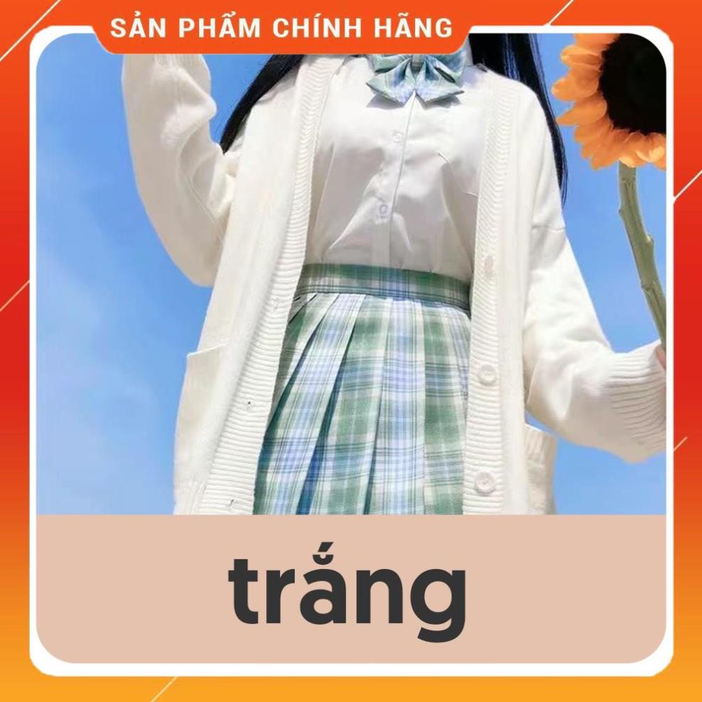 SALE- Áo Khoác Cardigan Dài Tay Dễ Thương Học Sinh/ Áo Len Dài Tay JK Nhật Bản A00311 -Kh86
