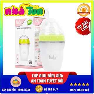 ✔️✔️ĐỦ SIZE✔️✔️]Bình sữa silicon Fatz Baby 180ml / 240ml