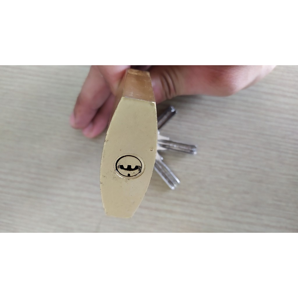 Ổ khóa bấm Hàn Quốc (50mm) chìa muỗng cong chống giả