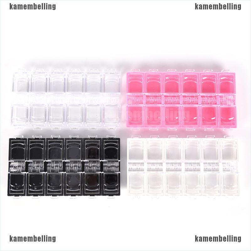 (Hàng Mới Về) Hộp Nhựa 12 Ngăn Đựng Đồ Trang Trí Móng Tay