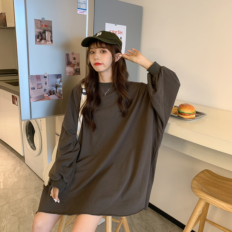 Áo nữ tay dài dáng rộng phong cách Hàn Quốc thời trang nữ dễ thương | BigBuy360 - bigbuy360.vn