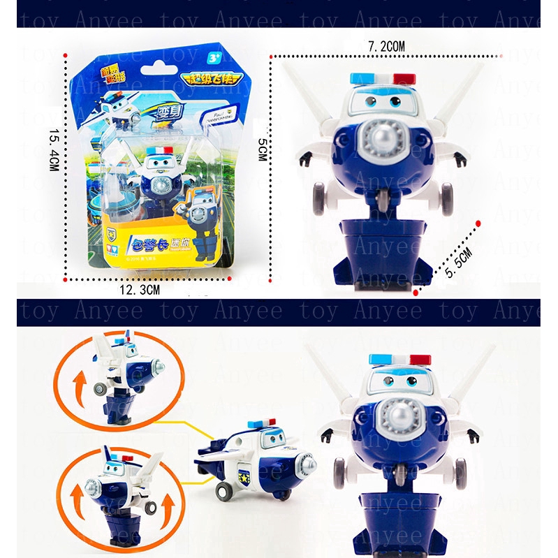 Genuine 12 Styles Super Wings Action Figure Toys Mini Airplane Robot Transformation Anime Toys