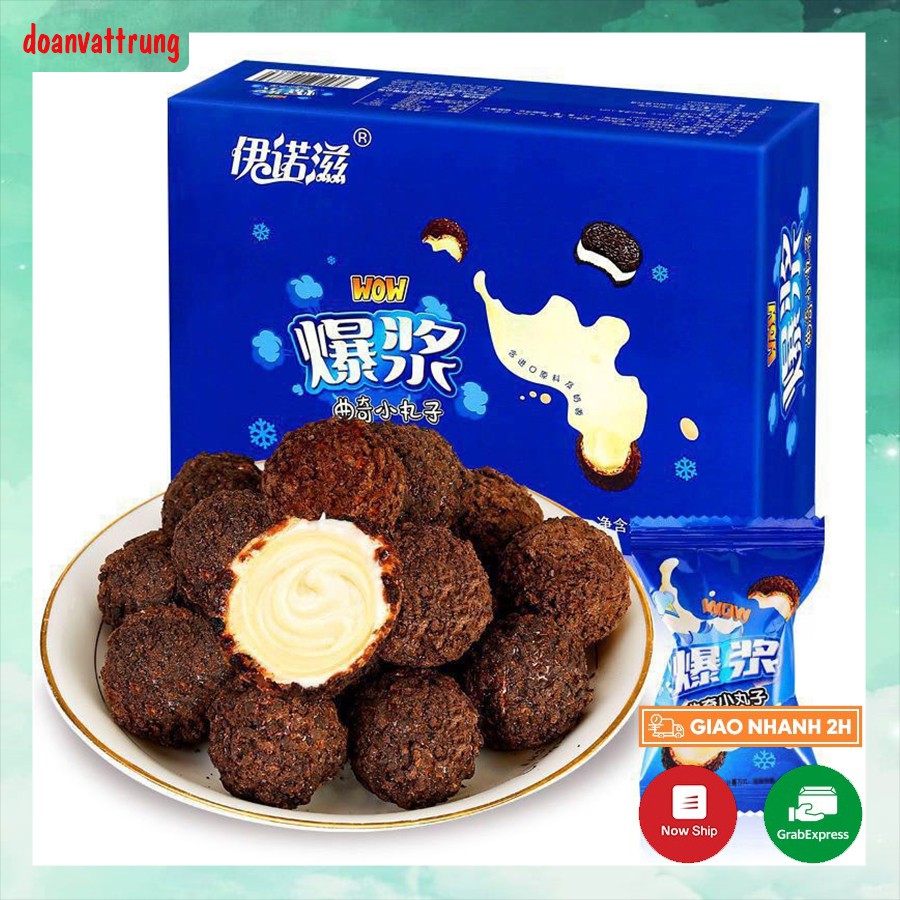 [Sẵn] BÁNH OREO CHOCOLATE NHÂN SỮA CHẢY GIÒN TAN 3 LỚP lẻ 1 cái 15g