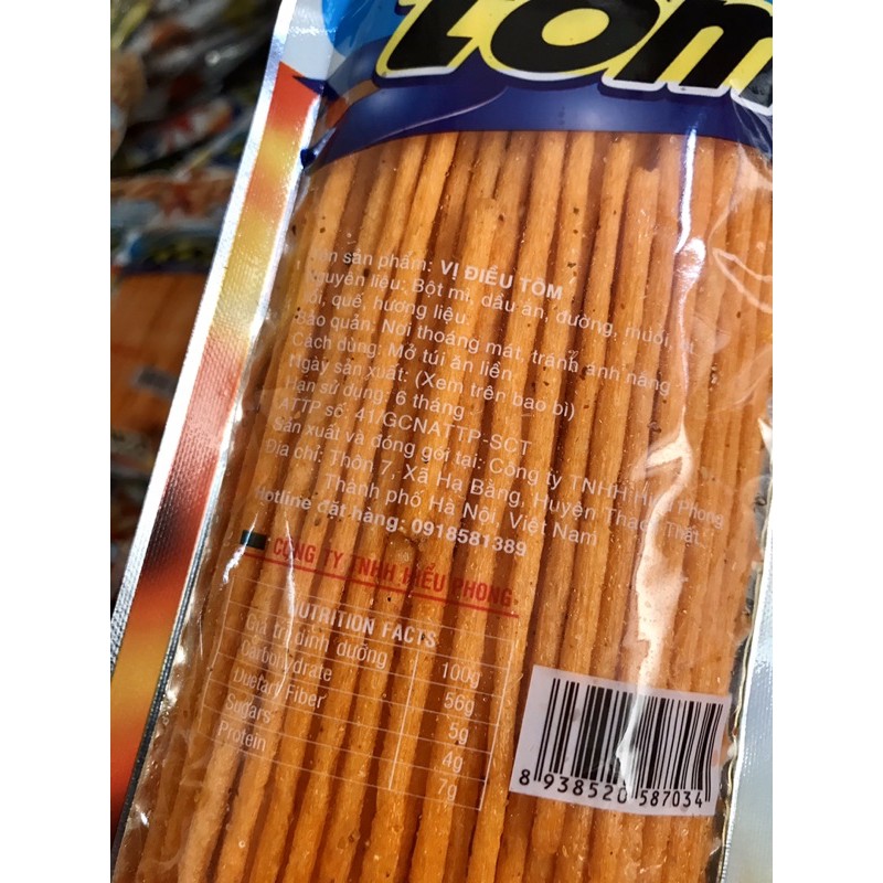 [Bịch 50 gói] Tăm cay vị điều tôm, que cay đỏ Aluowa