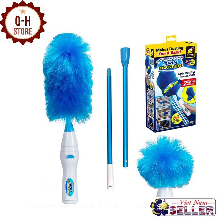 [Sale Tuyệt Đỉnh]  Chổi Lau Bụi Đa Năng Spin Duster Với Đầu Chổi Xoay 360 Tiện Lợi