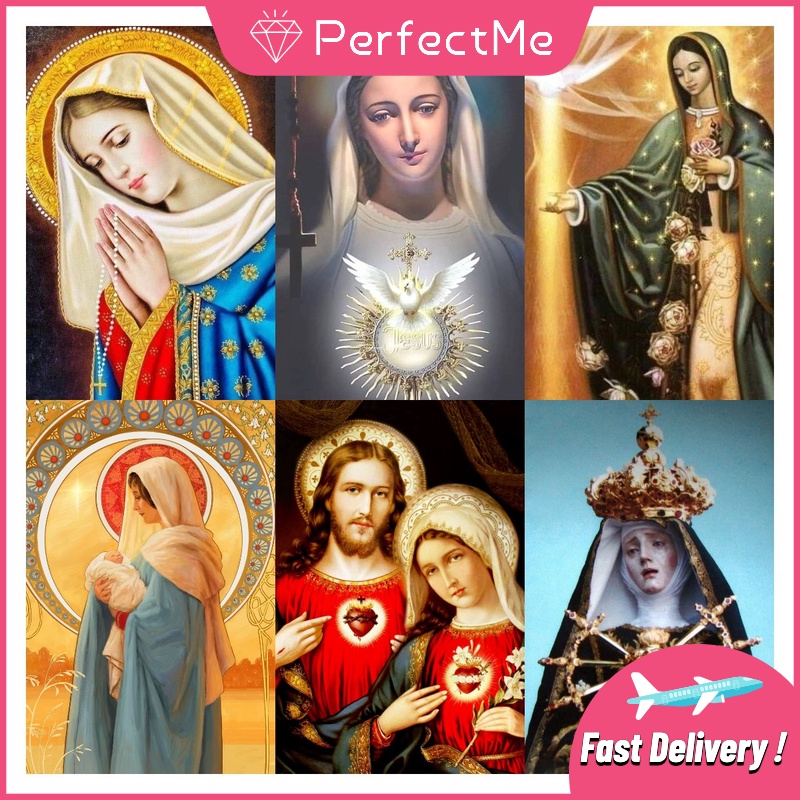 Bộ tranh đính đá Diy hình chúa Jesus 30X40cm để trang trí nhà